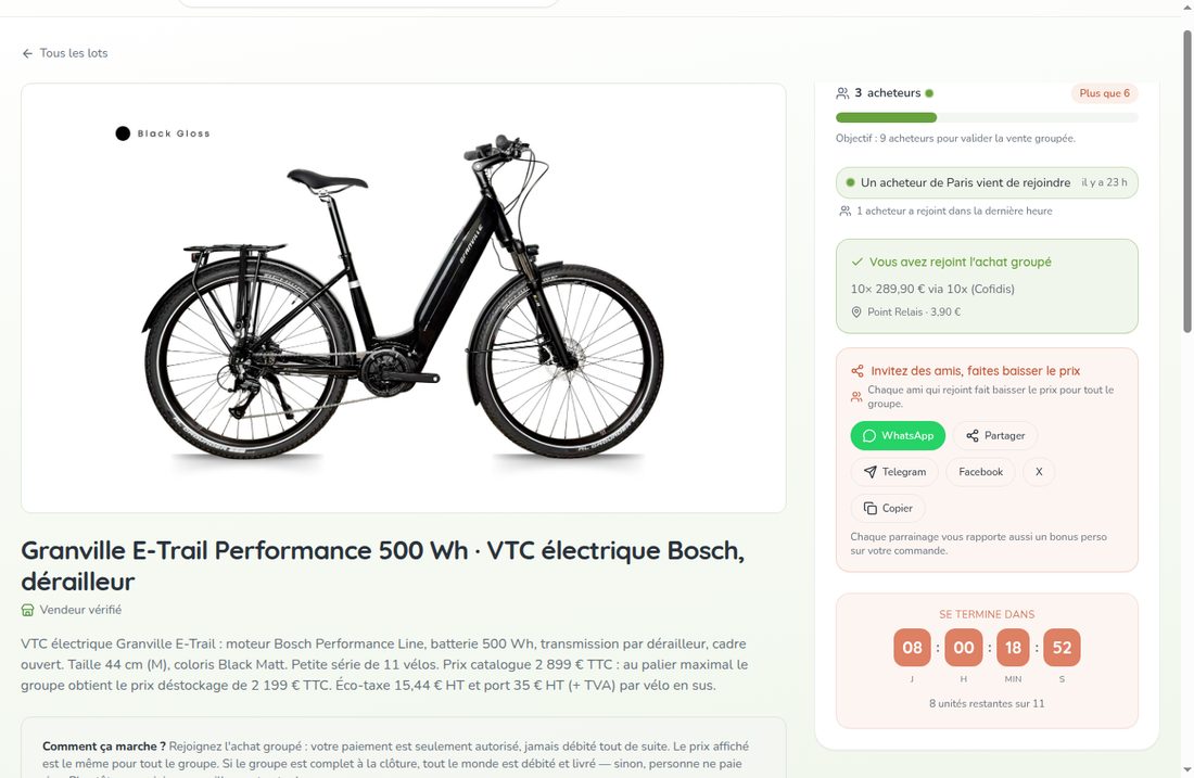 Dashboard vendeur