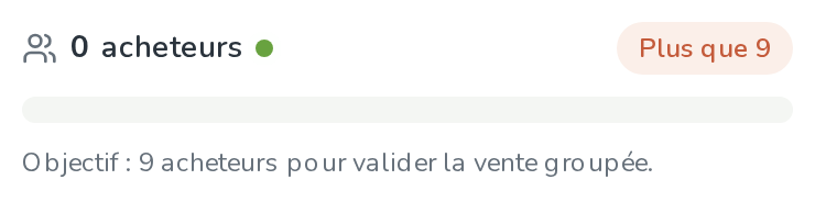 Compteur réel d'acheteurs sur une page lot Bundeal